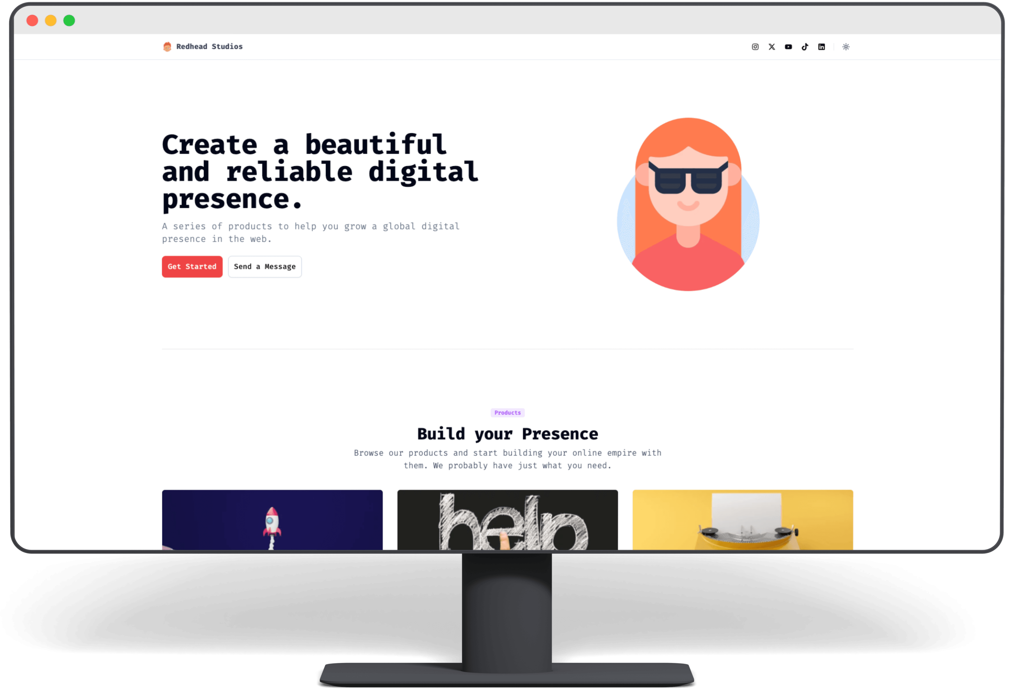 Redheadstudios website